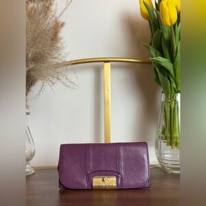 Coach Kristin Plum Leather
Continental Wallet